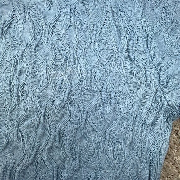 Coogi Australlia Basics Short Sleeve Sweater Blue Knit Women’s Unisex Size 2X - Picture 7 of 16